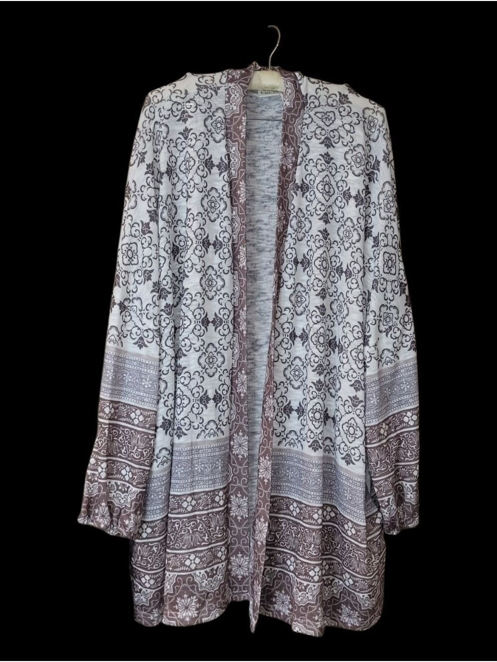 Simple Suzanne Betro Long Boho Cardigan Sweater 2X